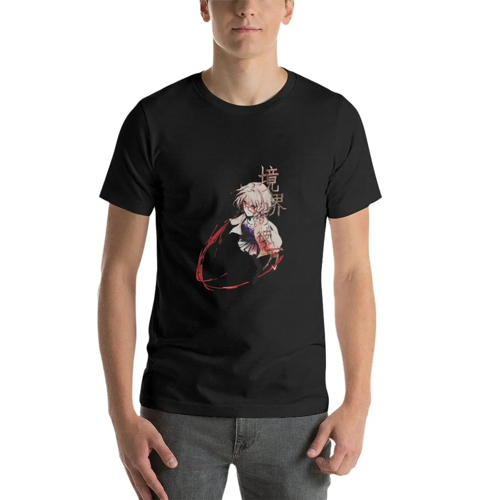 Летняя мужская футболка kyoukai no kanata merch летняя одежда
