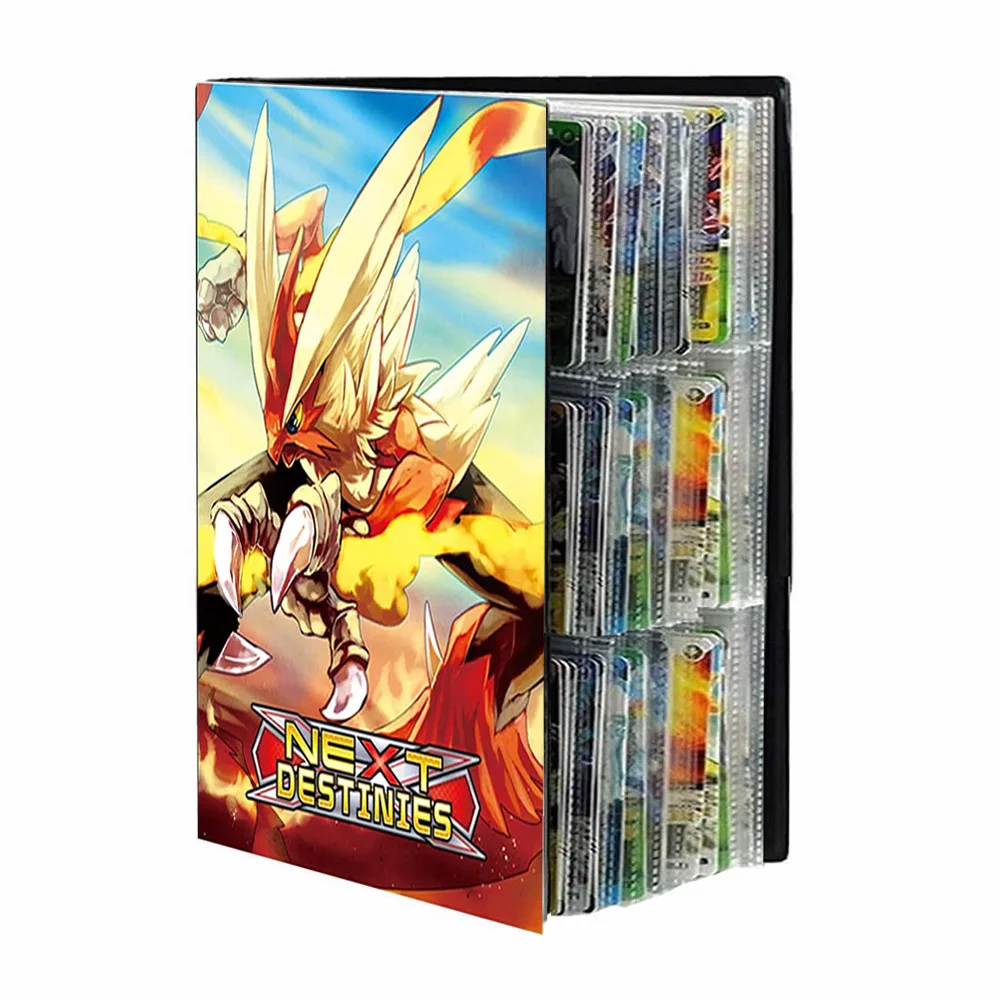 

New Album Pokemon Book 432Pcs Cartoon Cards Map binder Game Card VMAX GX 9 Pocket Holder Collection Folder Loaded List Kids Gift