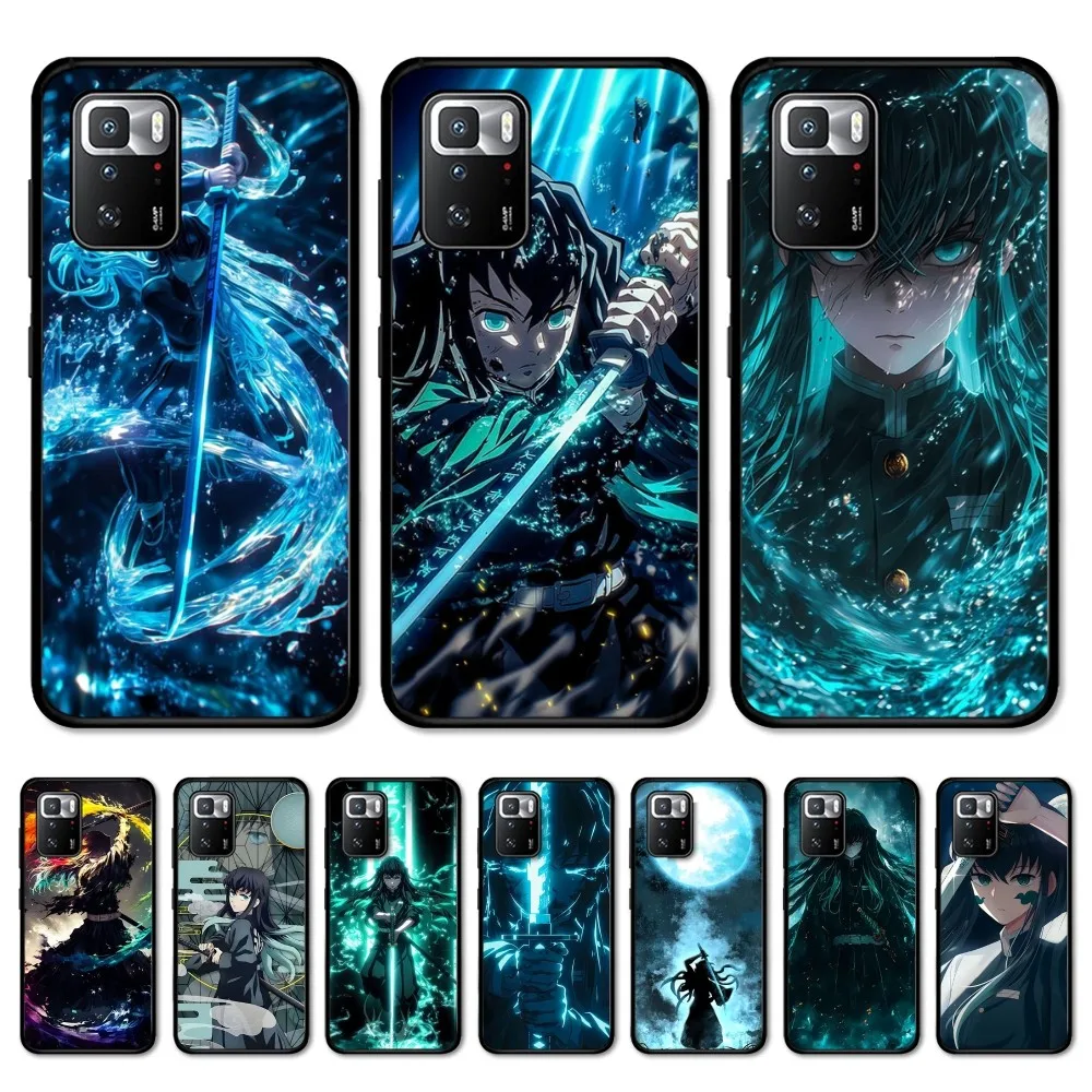 M-Muichiro Cartoon T-Tokito Phone Case For Redmi Note 4 X 5 A 6 7 8 T 9 9S 10 11 11S 11Epro Poco M3 Pro