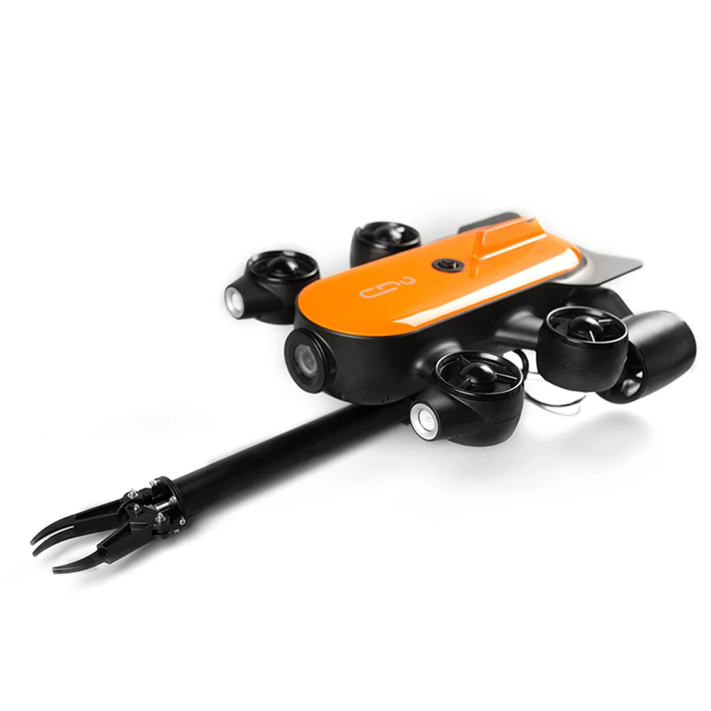 Diving drone underwater robot with mechanical arm mechanical claw manipulator