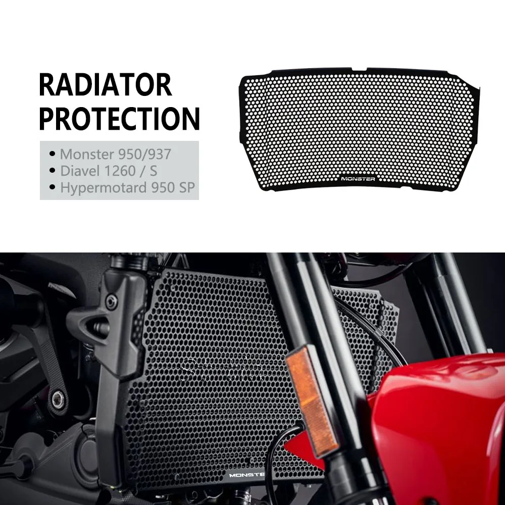 

Motorcycle Radiator Grille Guard Cover For Ducati Monster 821 Dark Stripe 1200 R S Diavel 1260 Super Sport 950 S Hypermotard 950