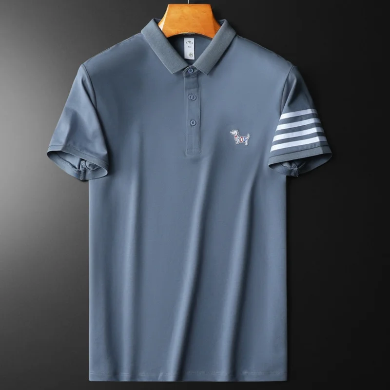 

Animal Print Polo Shirt Short Sleeve Lapel Tshirt Social Playera Hombre Camisa Camiseta Verano