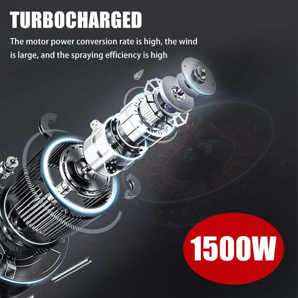 Электрический беспроводной распылитель краски высокой мощности 18 в 1500 Вт