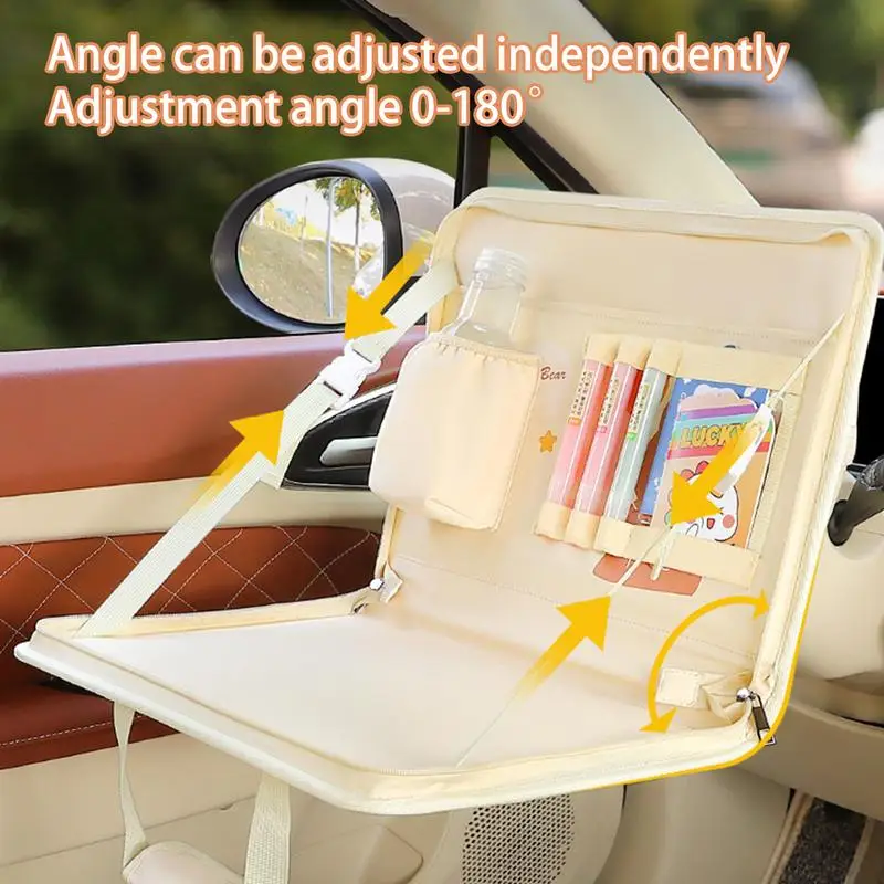 Столик-поднос на заднее сиденье автомобиля стол для ноутбука руль