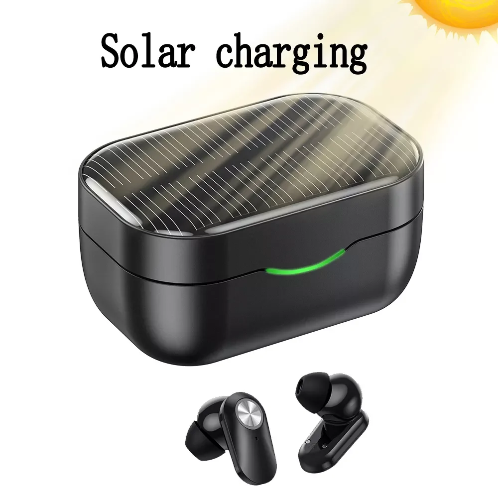 

Wireless Bluetooth Earphones Solar charging Outdoor High quality headphones Sport Music For iPhone 5 6 7 8 Plus 11 12 13 Pro Max