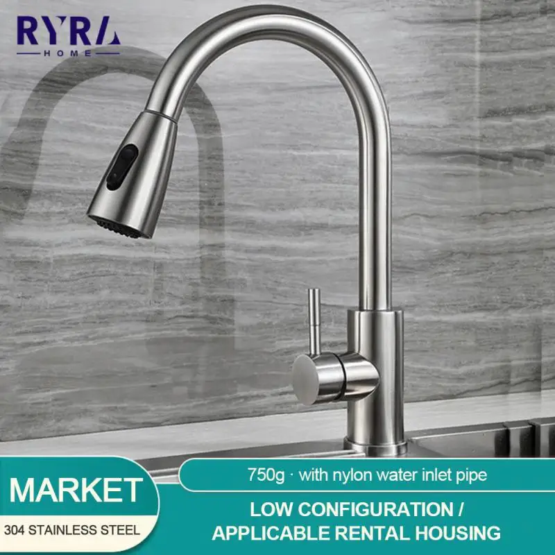 

Kitchen Faucet Pull Out Brass Kitchen Mixer Tap Brushed Nickel Kitchen Faucet Sprayer Head Black Mixer Tap Hot And Cold Faucet