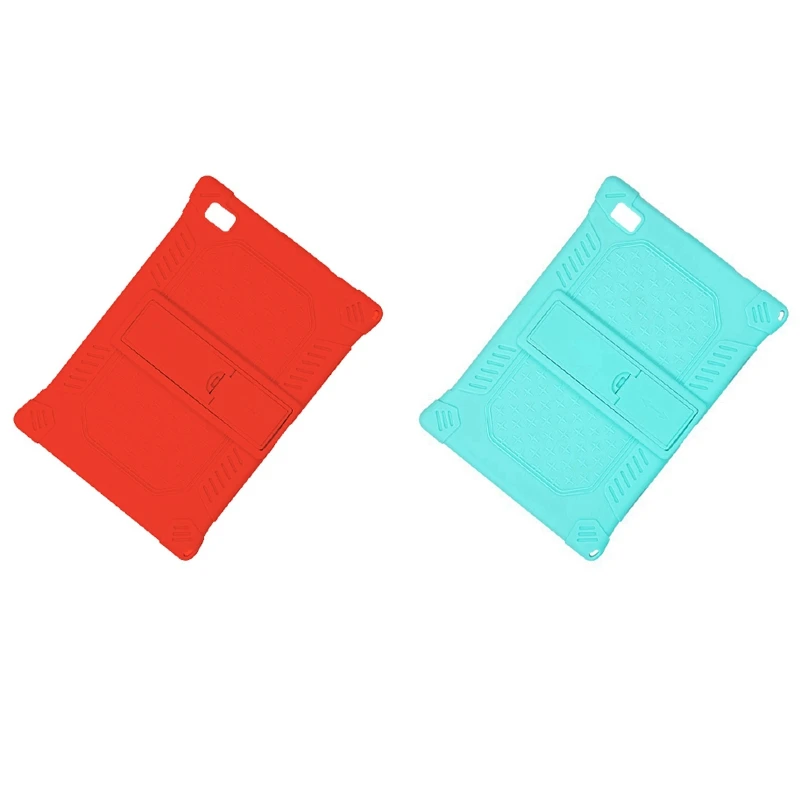 

2X Case Cover For Teclast P20HD 10.1 Inch Tablet PC Stand Protection Silicone Case (Red&Mint Green)