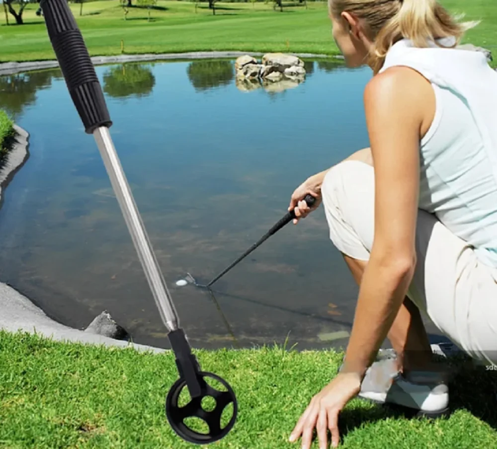 Телескопический переносной мяч для гольфа 8 секций из нержавеющей стали