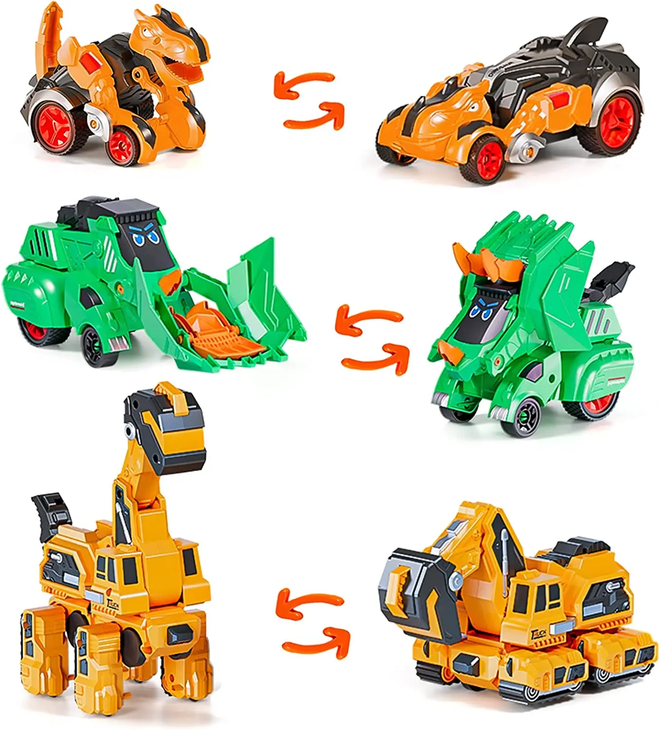 

Dinosaur Toys Cars for Kids 3 Pack Transforming Car Toys Dinosaur Toys for Kids Birthday Gifts for Kids