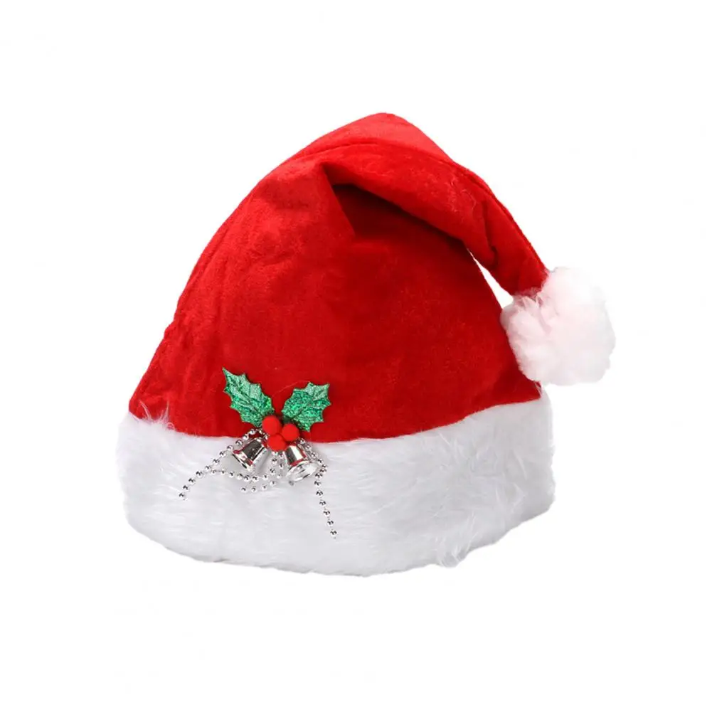 

Classic Christmas Hat Festive Santa Hats Eye-catching Christmas Accessories for Kids Adults with Plush Trim Fine Workmanship