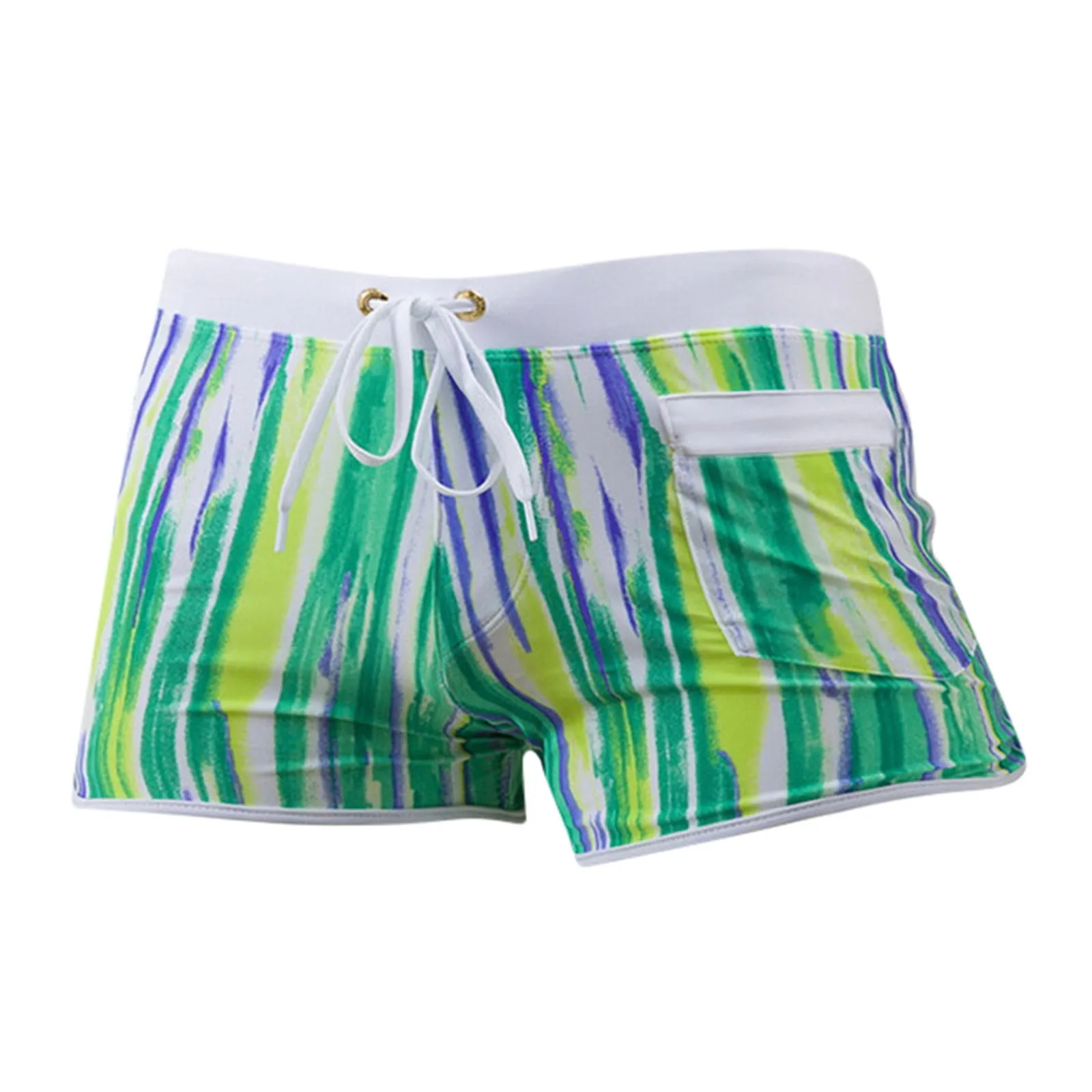 

Нижнее белье для мужчин, пикантные двухслойсветильник Пляжные штаны, быстросохнущее нижнее белье в Вертикальную Полоску, шорты, большой ко...