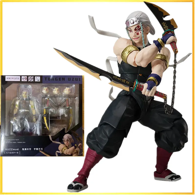 

В наличии оригинал 1/12 ANIPLEX BUZZmod Uzui Tengen Рассекатель демонов: Kimetsu No Yaiba Аниме фигурки коллекционные игрушки подарки