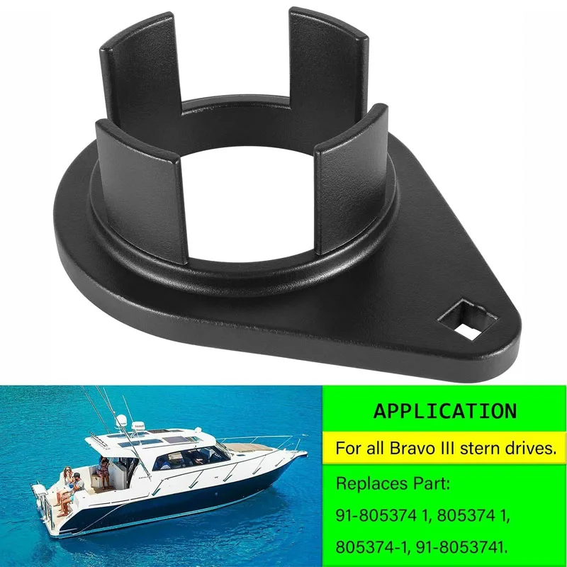 YMT Boat Tools Bearing Carrier Retainer Nuts Installs & Removes Tool 91-8053741 for Mercruiser Bravo III Marine Accessories