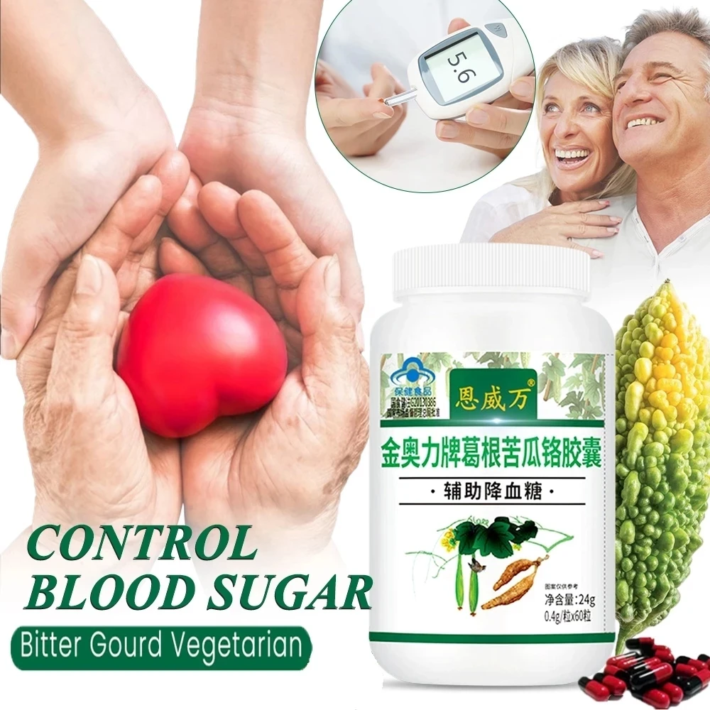 

Reducing Blood Sugar Organic Bitter Melon Extract Capsule Cure Diabetes Anti-Hypertension for Cardiovascular Heart Health