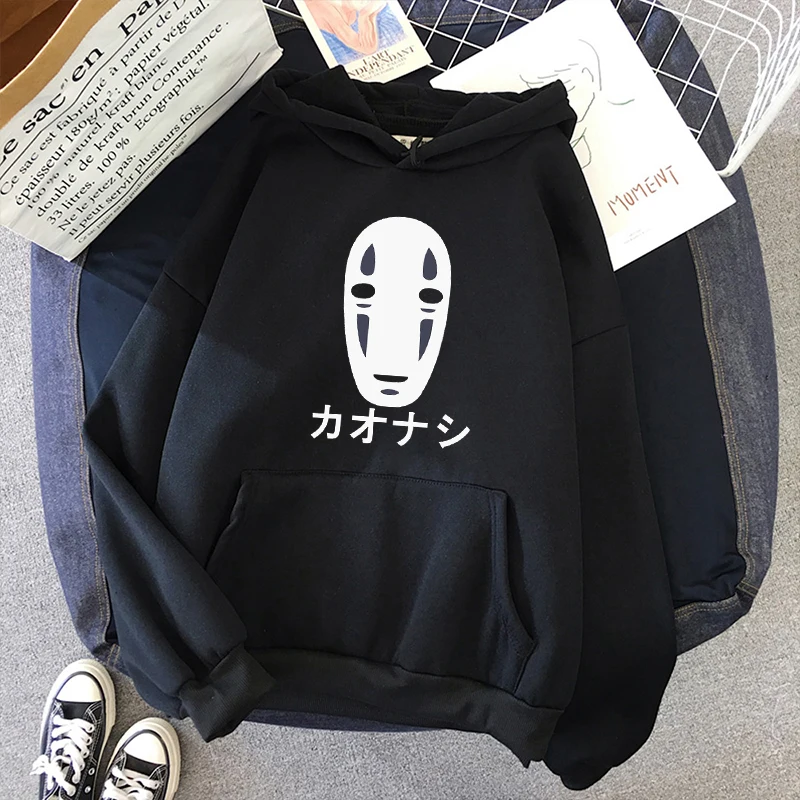 

90s Anime Spirited Away No Face Man Hoodie Men/Women Hoodies Oversized Sweatshirts Streetwear Harajuku Tracksuits Unisex Clothes