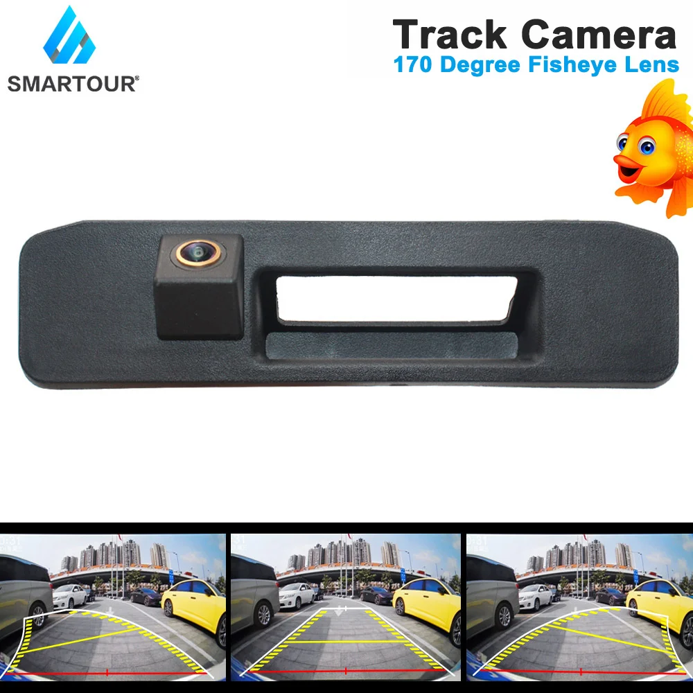 

CCD HD Car Trunk handle Trajectory Tracks Rear View Camera For Benz A Class W176 A180 A200 A260 GLK 300 X204 ML GLA GLC GLE