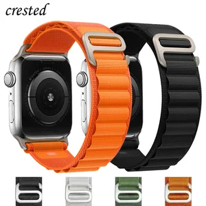 Imported Alpine loop band for Apple watch strap 49mm 44mm 40mm 45mm 41mm 42mm 38mm 40 44 45 mm bracelet iWatc