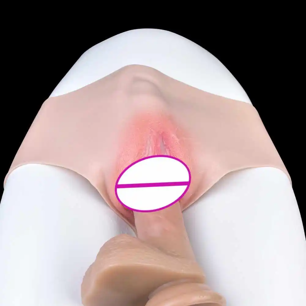 Силиконовые супер реалистичные женские трусики подключаемый канал скрывающий