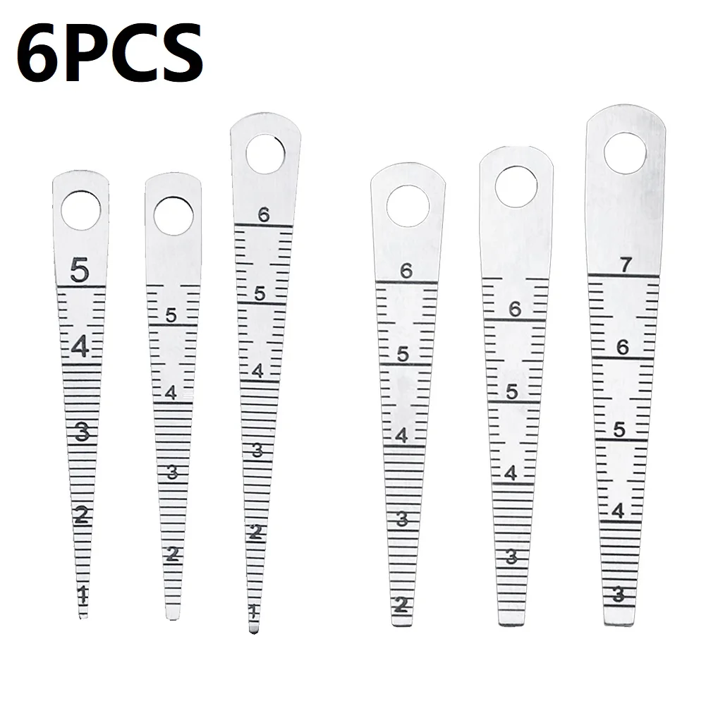 

0-70mm Wedge Feeler Gauges Stainless Steel Internal Taper Ruler Gap Rulers Metric System Double Side Measuring Gauging Tools