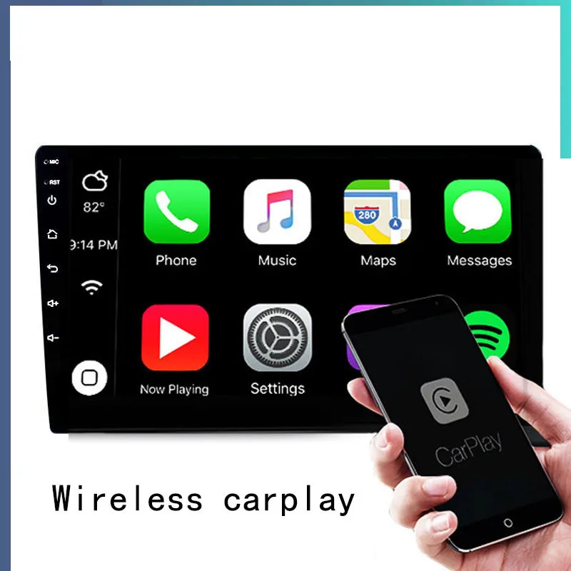 Фото Автомагнитола Linux 7/9/10 дюймов 2 DIN с Bluetooth, беспроводным CarPlay и Android Auto, мультимедийный плеер №4