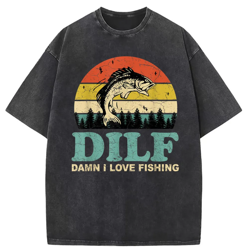 

Men Dilf Damn I Love Fishing Tshirts Funny Sportswears Birthday Gifts 2023 New Fashion Popular Long Sleeve Women Sweatshirts
