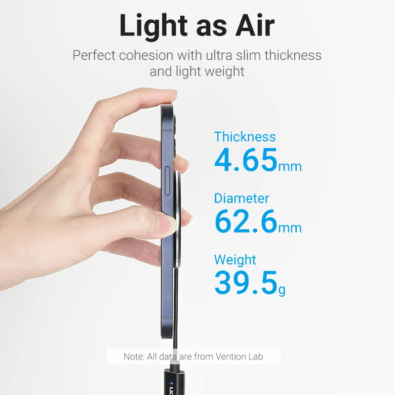 vention magnetic wireless charger for iphone 12 13 magnet induction charger for airpods pro xiaomi huawei 15w wireless charging free global shipping