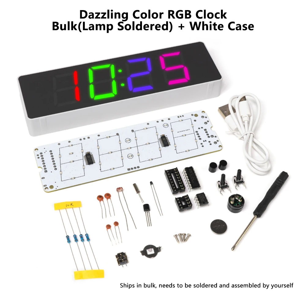 

DIY RGB Цветные часы diymore