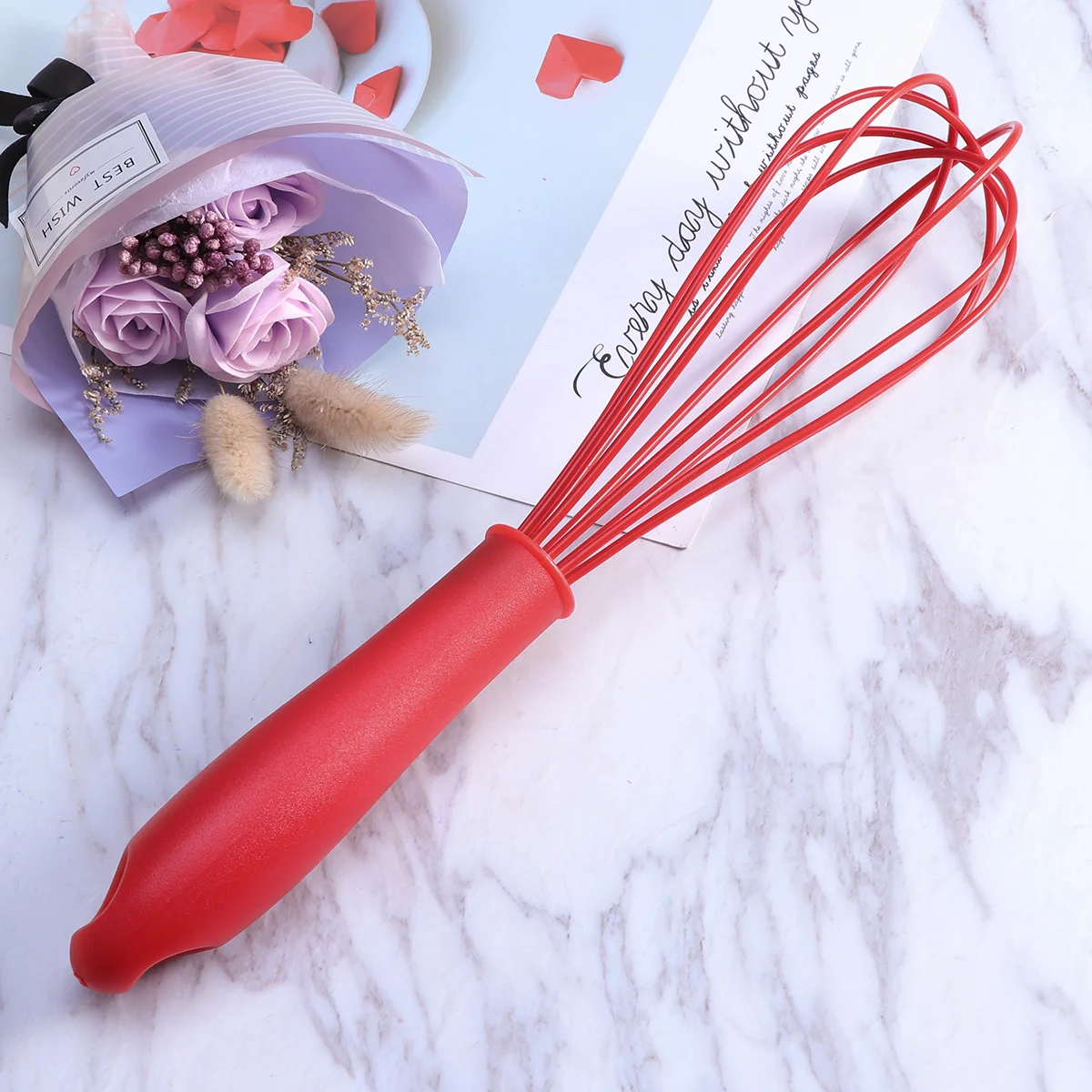 10-дюймовый ручной миксер для яиц силиконовый воздушный шар венчик вспенивания