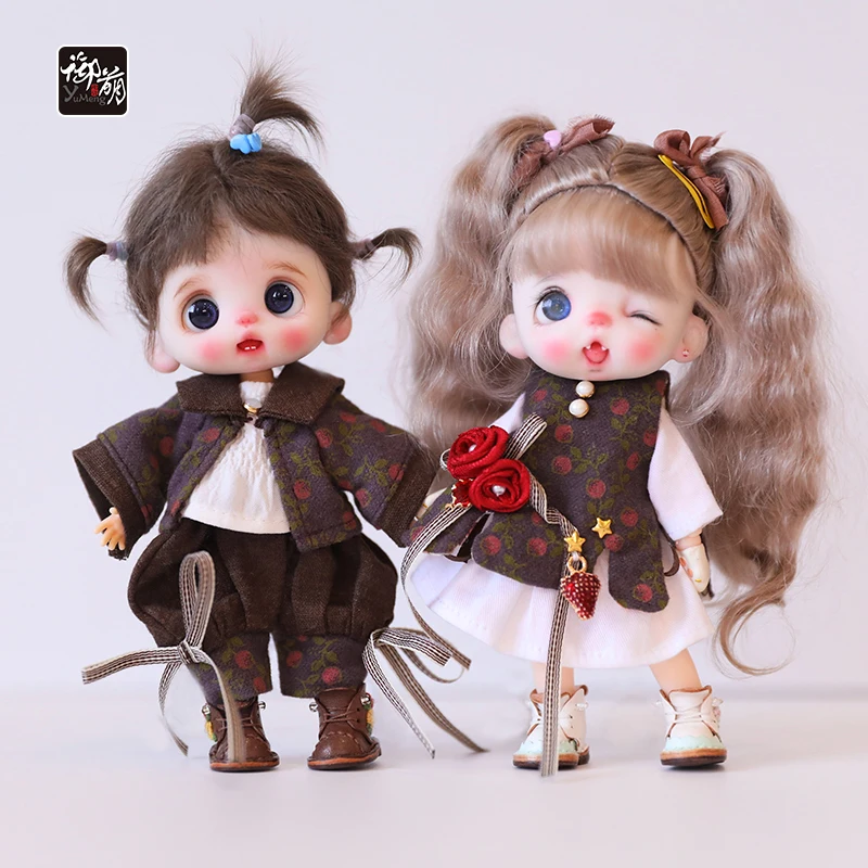 

15cm MK-YMY ob11 clothes dress Girls Sweet and lovely style for p9 ,molly,ob11,GSC,1/12bjd doll clothes