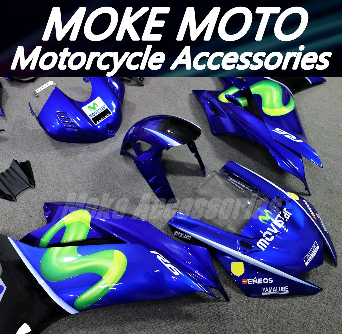 Комплект обтекателей для мотоцикла подходит Yzf R6 2017 2018 2019 2020 2021 2022 2023 кузов из