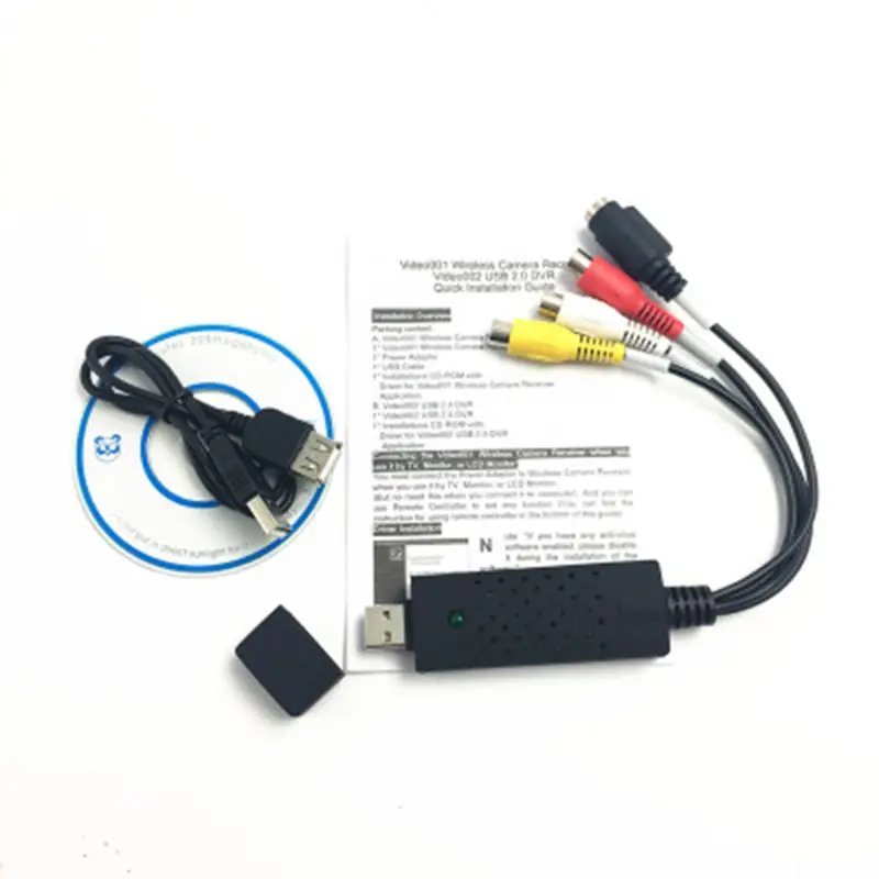 USB-устройство видеозахвата USB 2.0 легко закрывающийся адаптер для захвата видео DVD