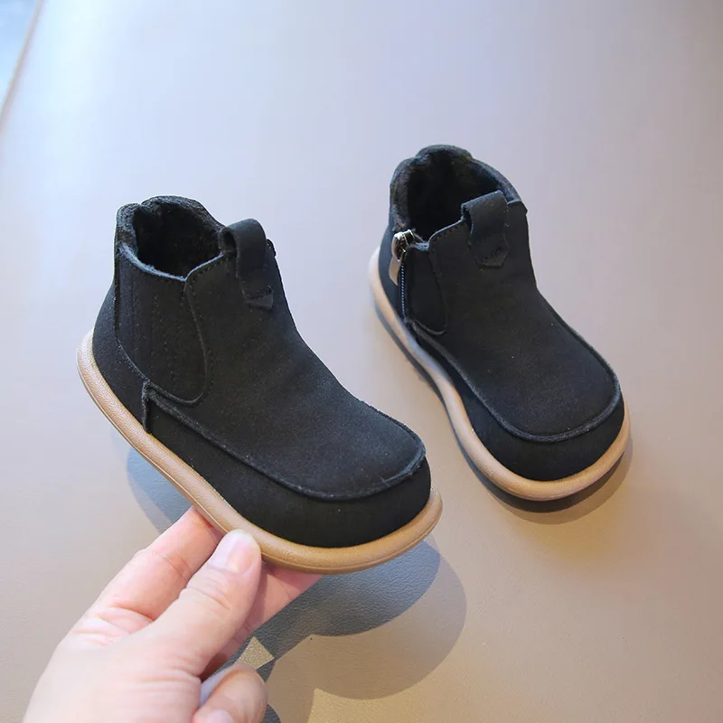 Детские модные ботинки Miqieer для девочек и мальчиков Детская вязаная обувь