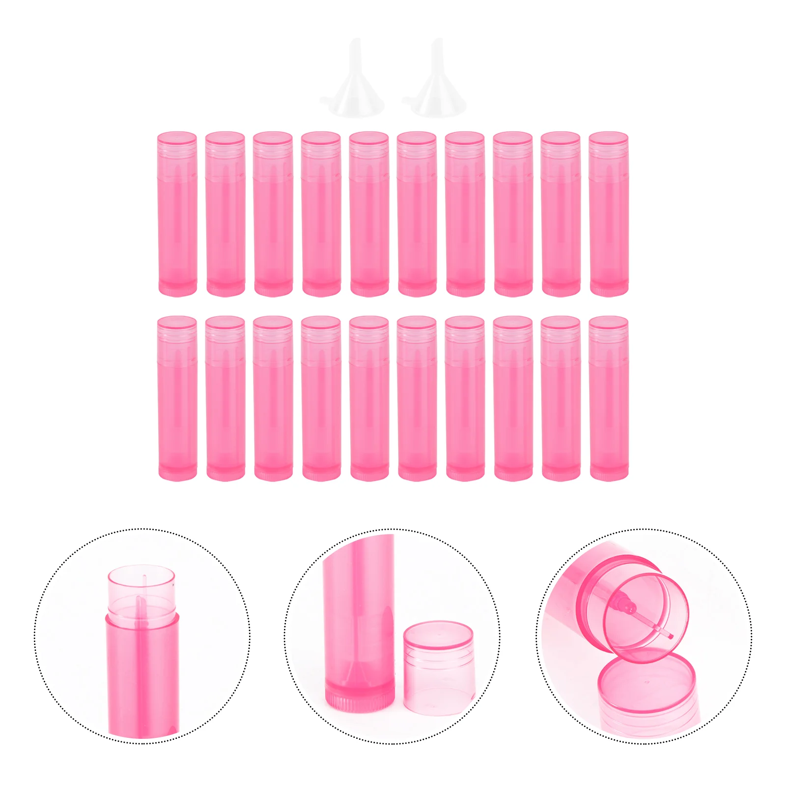 

Lipstick Lip Tubes Balm Containers Tube Gloss Refillable Bottles Bottle Sample Diy Container Empty Holder Clear Lipgloss