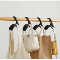 wardrobe multifunctional handbag organizer hanger hook durable over closet rod hanging storage rack for hat scarves shawls tie