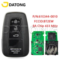 datong world car remote control key for toyota corolla 2020 2021 pn 61e344 0010 fccid bt2ew 8a chip 433mhz promixity smart card
