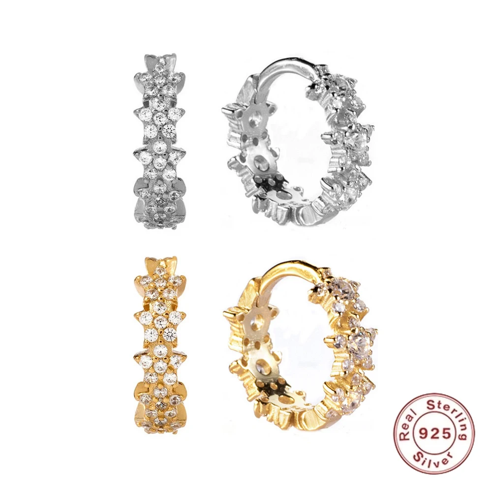 

Женские серьги неправильной формы со звездами из циркония S925, изысканные элегантные модные женские серьги с дизайном для вечеринки