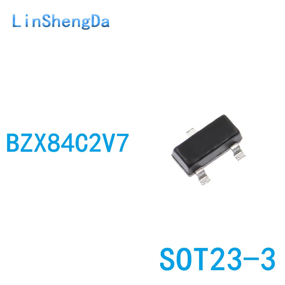 

BZX84C2V7 Диод Зенера 2,7 в SMD SOT23 трафаретная печать Z12 (100 шт.)