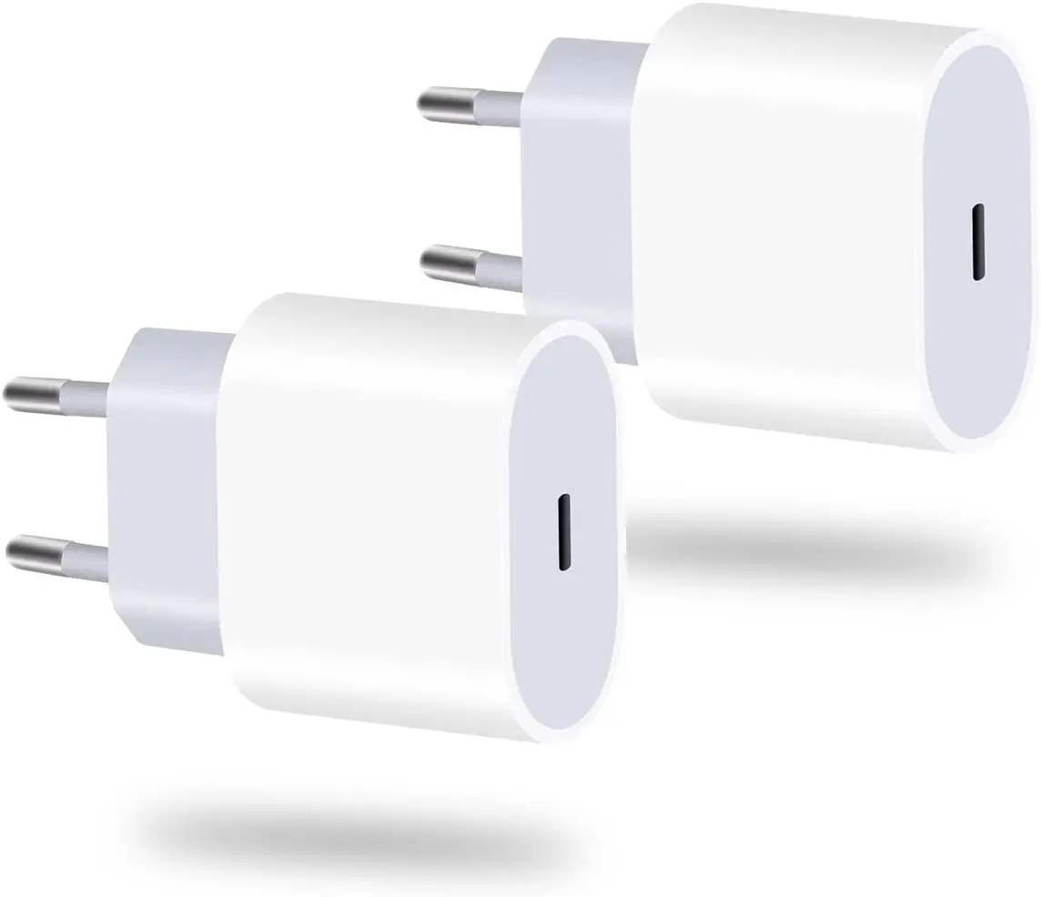 

2Pcs-Pack PD 20W Fast Charger For Apple iPhone 14 13 12 Pro Max Mini X AirPods iPad USB C To iPhone Adapter Charging Cable