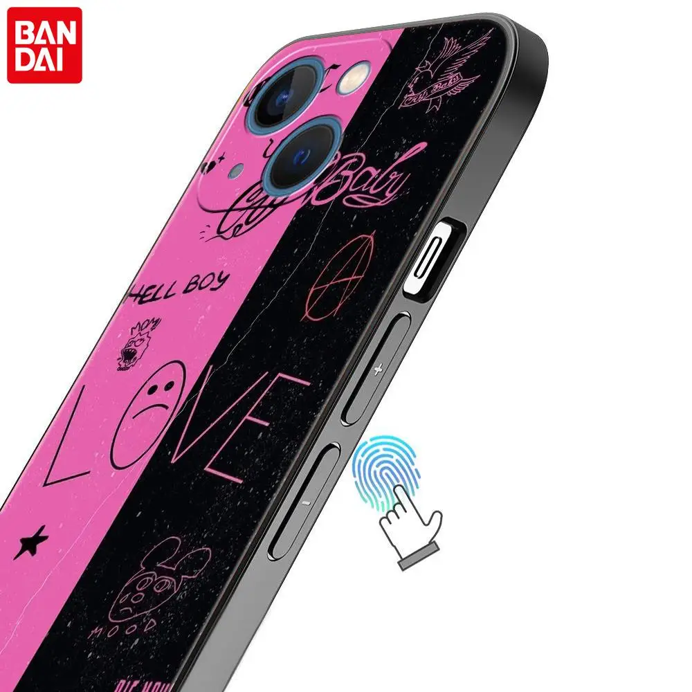 Lil peep чехол для телефона Fundas Apple iPhone 13 11 12 Pro 7 XR X XS Max 8 6 6S Plus 5 5S SE 2022 Черный