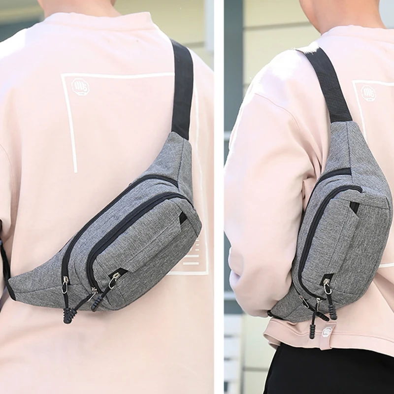 

Модная поясная сумка для мужчин и женщин, повседневная забавная Сумочка, большой холщовый Кошелек на ремень для телефона, уличная дорожная ...