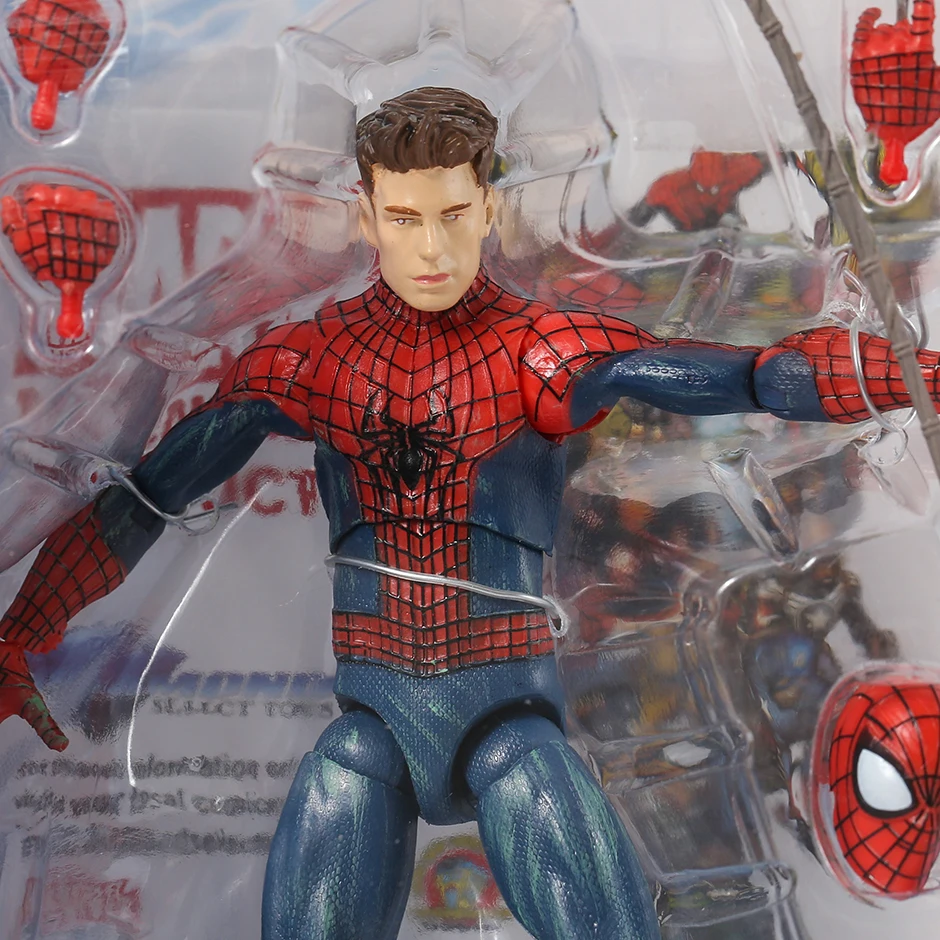 Экшн-фигурка Marvel Select The Amazing Spider-Man 2 Человек-паук Коллекционная модель BJD
