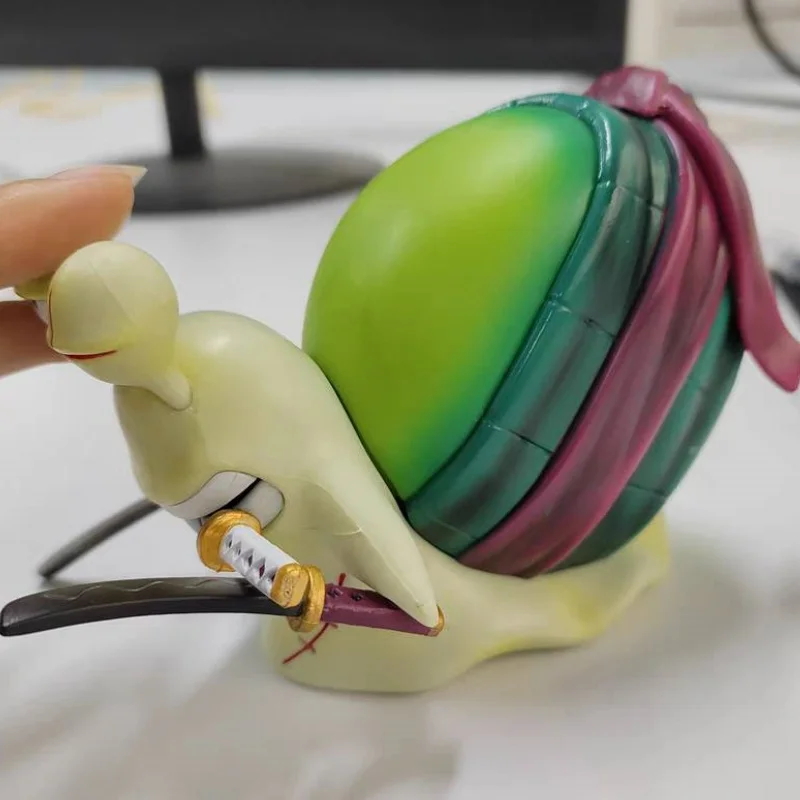 Аниме One Piece Den Mushi Zoro фигурка 11-12 см телефон улитка червь ПВХ коллекционная игрушка