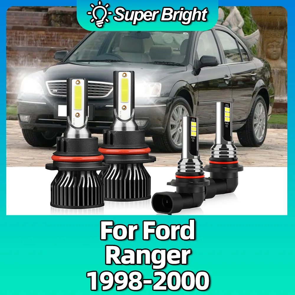 10000LM светодиодные лампы для автомобильных фар 6000K белые супер яркие 100 Вт фары 12 В