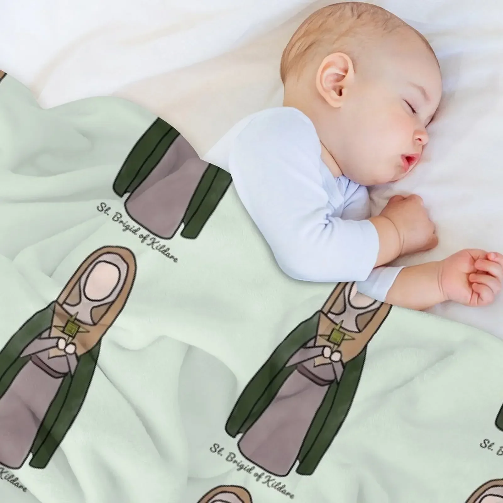 Одеяло St. Brigid of kilосе большие полярные Рождественские декоративные одеяла для