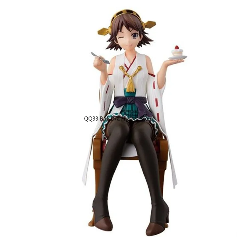 Оригинальная фигурка BANDAI из Коллекции Kantai Hiei Kirishima Haruna Kongou Suzuya Tea вечерние аниме
