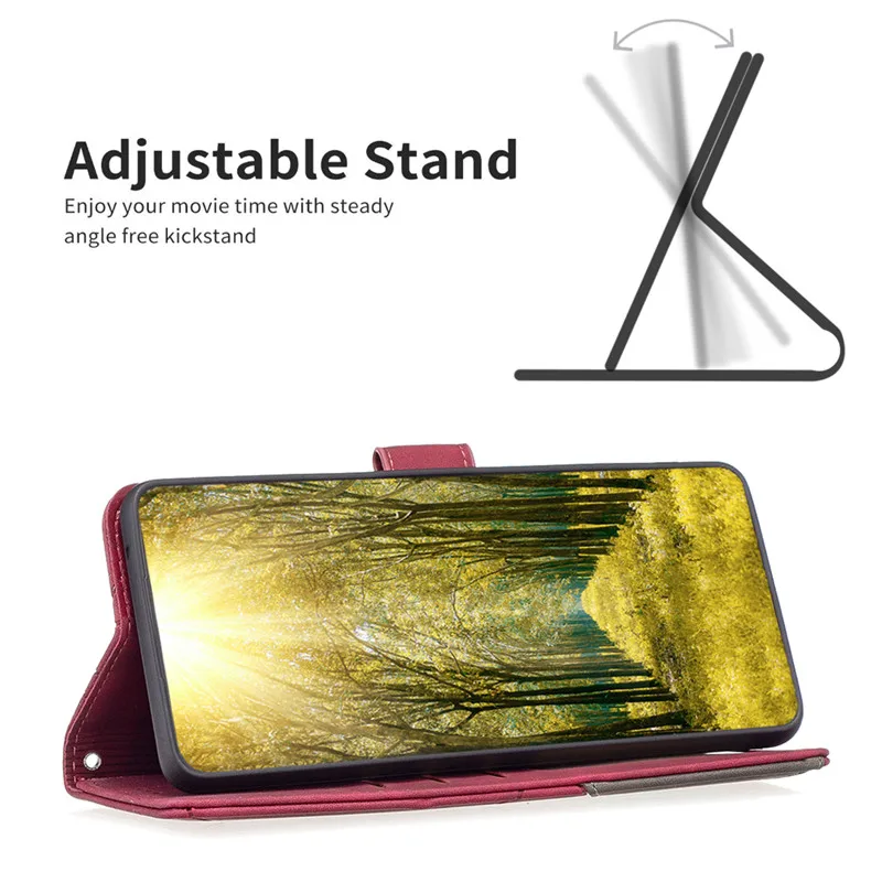 Luxury Leather Phone Case on For Xiaomi Redmi Note 12 4G 12S 12C Note12 Pro Plus 5G Fundas Magnetic Wallet Flip Cover Cases