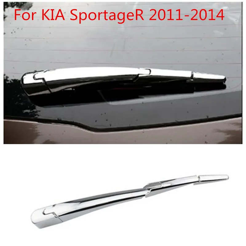 

ABS Chrome Car Styling External Rear Wiper Trim Cover Sticker For KIA SportageR 2011 2012 2013 2014 Auto Accessories