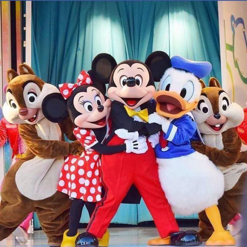 Милая мультяшная Микки Минни Дисней Маус талисман костюм персонаж косплей