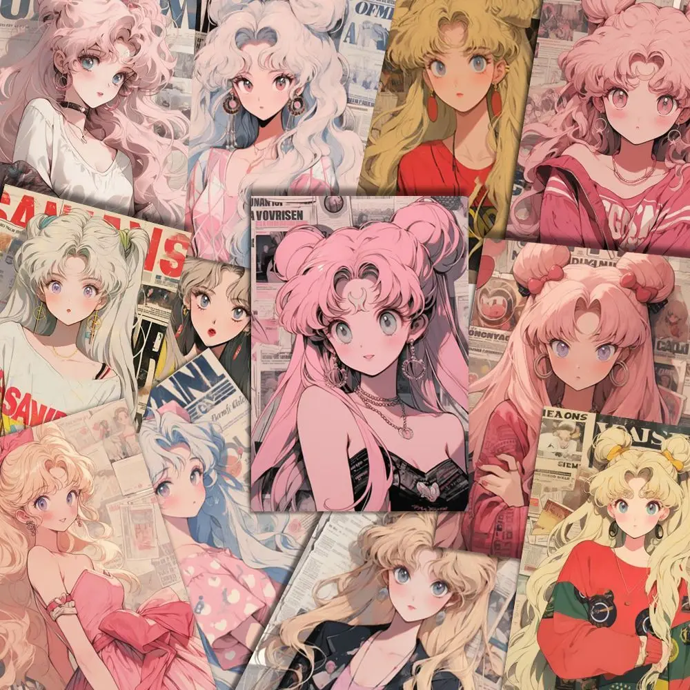 48 шт. водостойкий плакат-наклейка с милым солдатиком Сейлор Мун чашка для воды