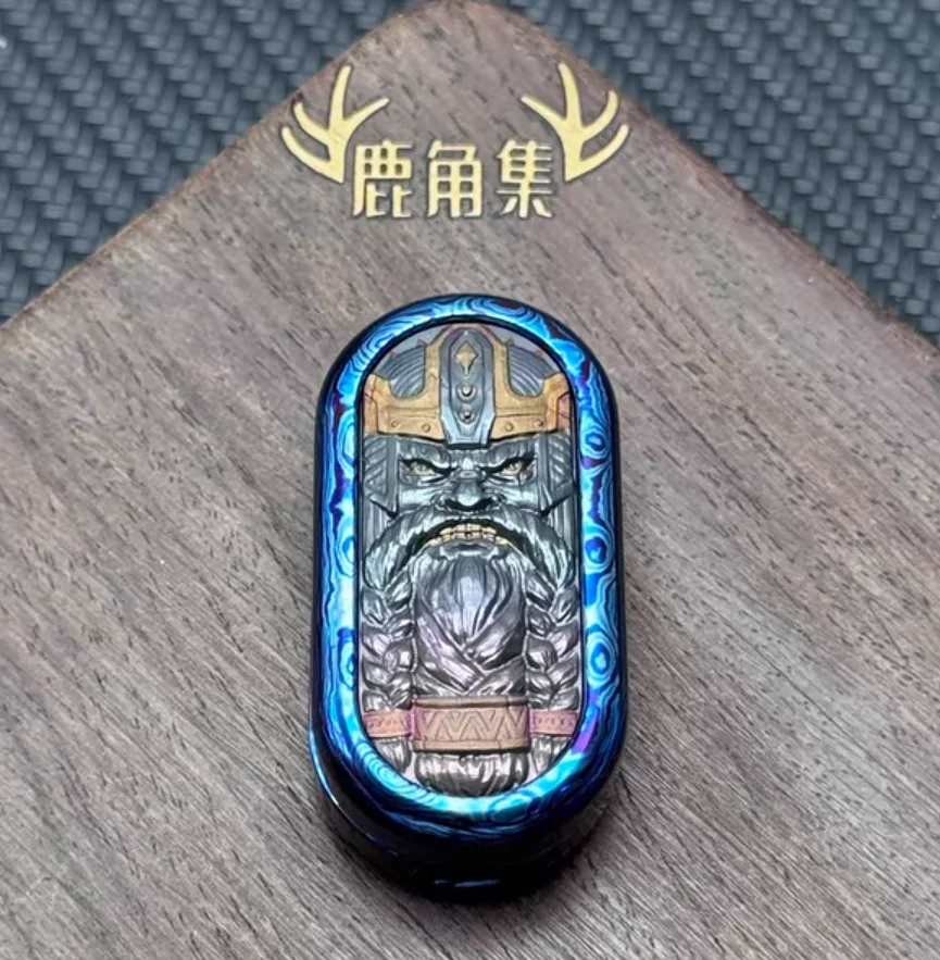 Фото Б/у EDC TK mini card promotion Timascus fidget slider — антистрессовая игрушка-слайдер №1